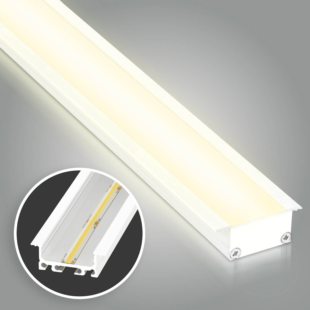 Hochwertige Premium LED Leiste von LED Universum in warmweiß mit Einbaubreite