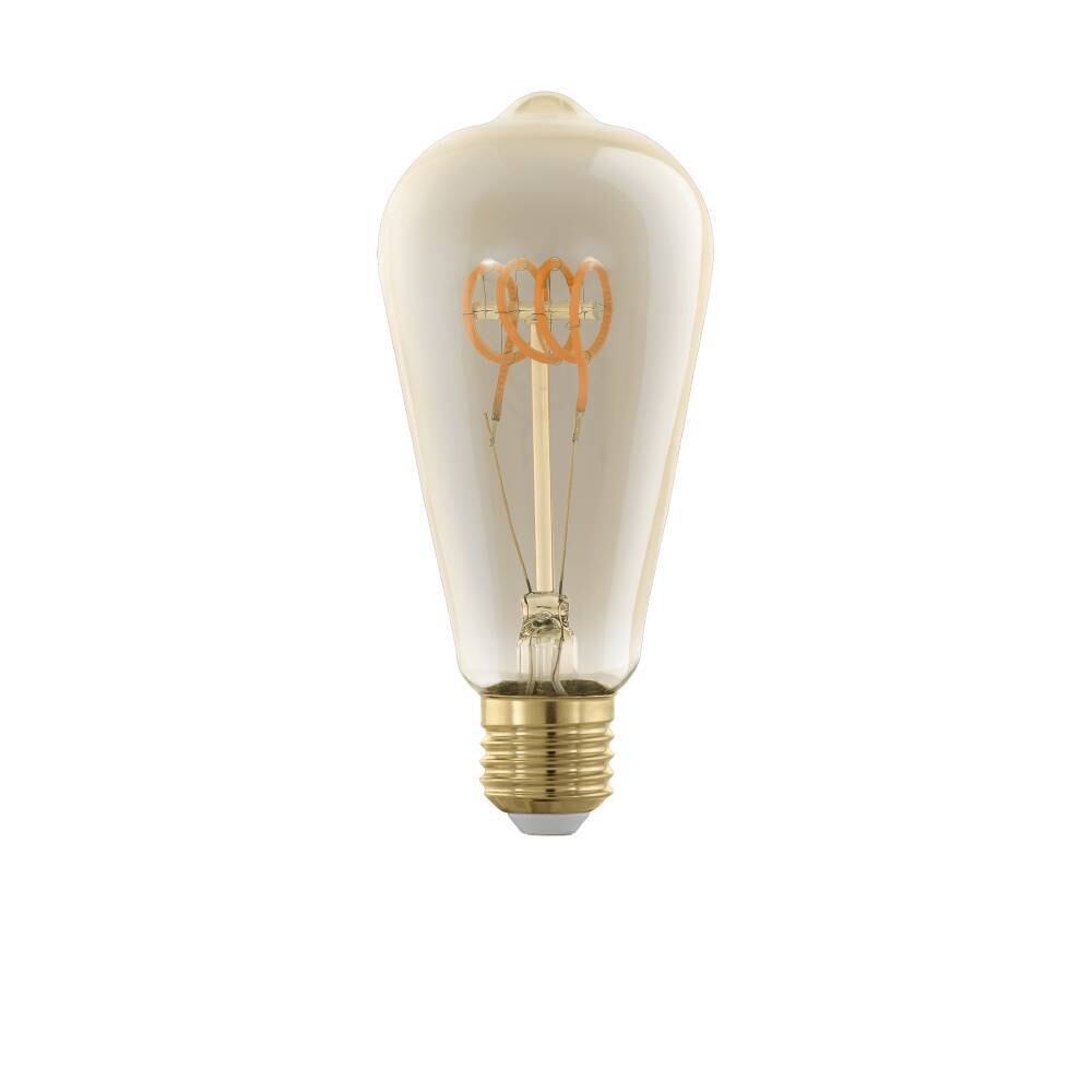 Glas LED Leuchtmittel von EGLO in der warmen Farbe Amber