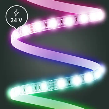 Lunartec LED Band mit Netzteil: LED-Streifen LE-300MA, 3 m, warmweiß mit  Netzteil (LED Leiste mit Netzteil)