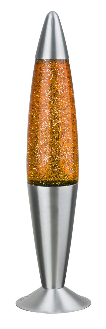 Dekoleuchte Glitter 4114, E14, 25W, Metall, orange, rund, Innen, ø110mm