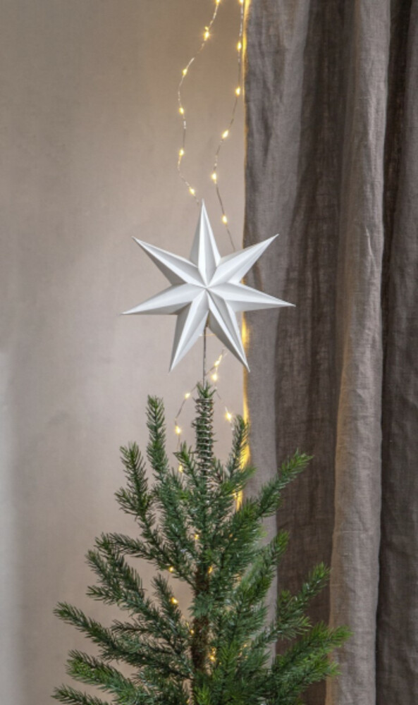 Schmücken Sie Ihren Raum mit dem stilvollen, schneeweißen Papierstern von Star Trading