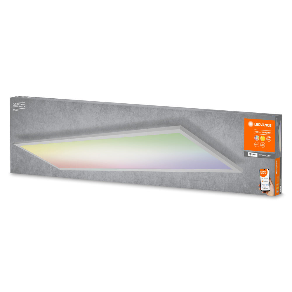 Hochwertiges LED-Panel von LEDVANCE mit leuchtender RGBW-Farbenoption