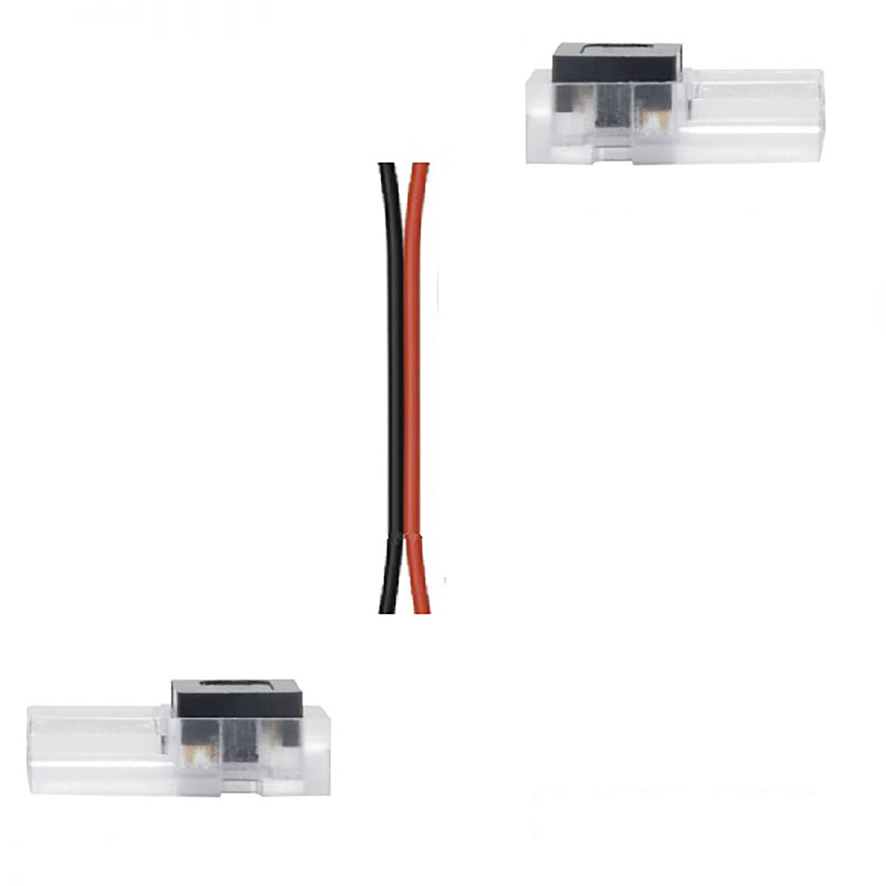 Hochwertiger Verbinder der Marke Isoled, geeignet für 2 polige IP20 Flexstripes mit einer Breite von 10mm