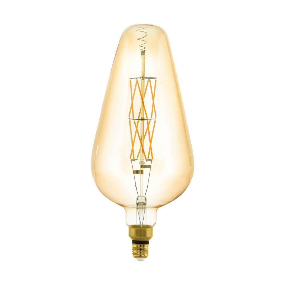 Hochwertiges EGLO Leuchtmittel mit amberfarbenem Glas und angenehm warmen Licht