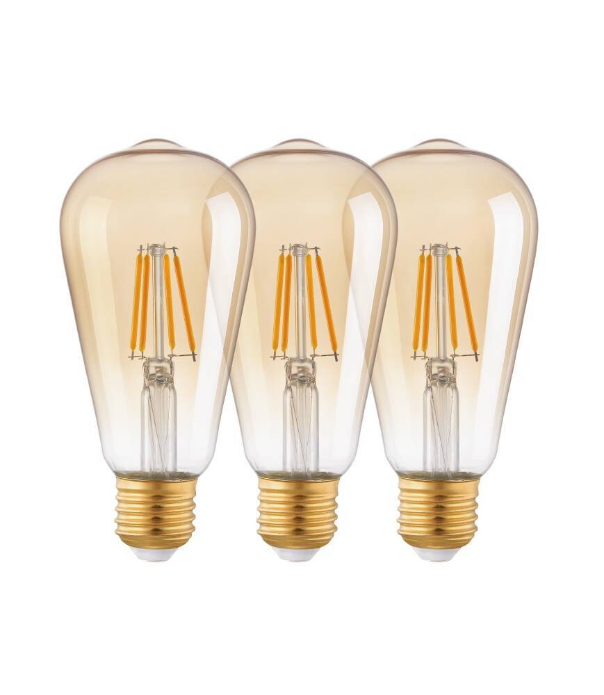 Modernes LED-Leuchtmittel mit amberfarbenem Glas von EGLO