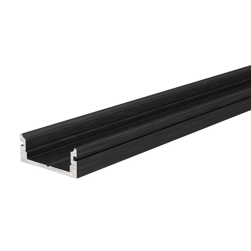 Stilvolles, flaches LED-Profil, schwarz matt eloxiert von Deko-Light
