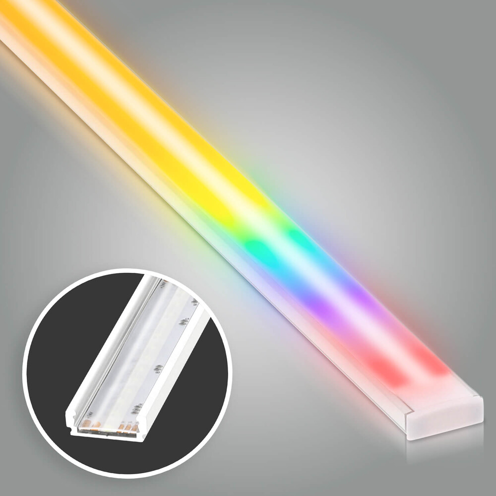 Hochwertige, farbwechselnde LED Leiste von LED Universum, 24V RGB WW COB, IP65 geschützt