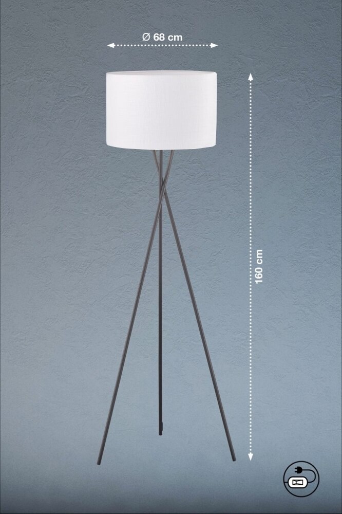 Elegante Stehlampe von Fischer & Honsel, abgerundete Formen und sanfte Beleuchtung