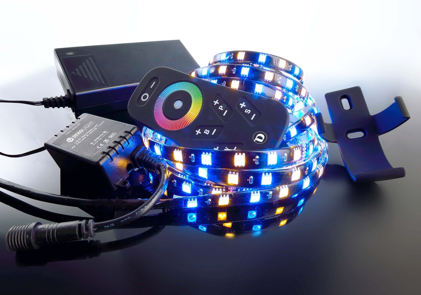 Leuchtendes Deko-Light LED Mixit Set in bunter RGB-Beleuchtung und warmen 2700K Farbton