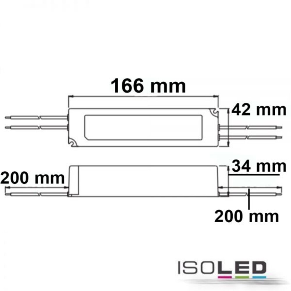 Hochwertiges LED Netzteil von Isoled, elegant verarbeitet und äußerst robust