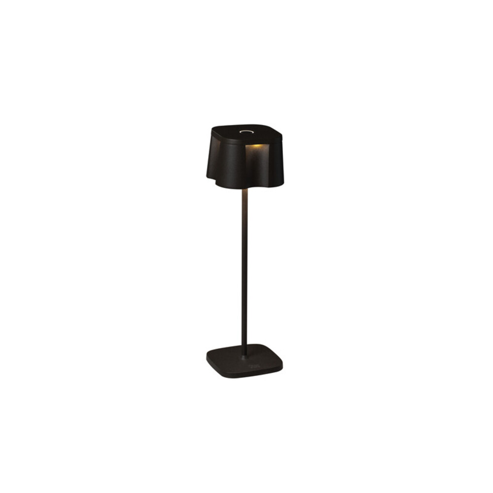 Stilvolle, schwarze LED-Tischlampe von Konstsmide mit einstellbarer Farbtemperatur