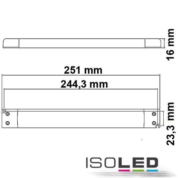 LED Trafo 12V/DC, 0-30W, slim, SELV - 113286