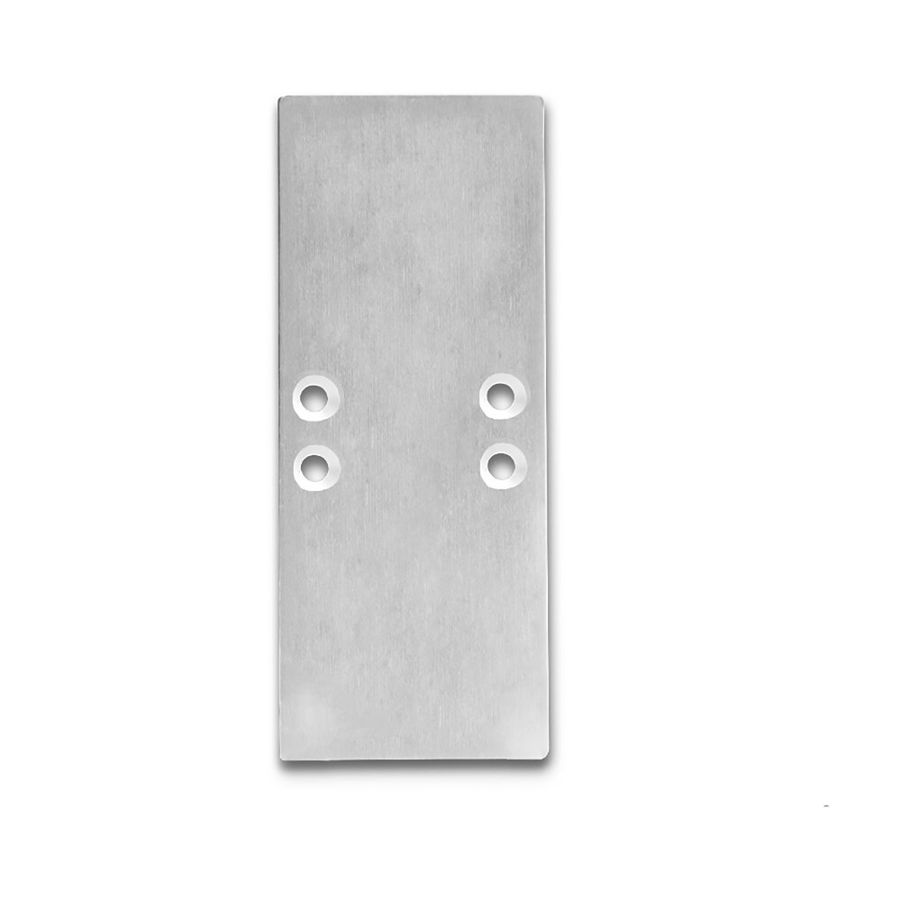 Hochwertige Isoled Endkappen in Aluminium-Ausführung für 2SIDE Profil mit inbegriffenen Schrauben