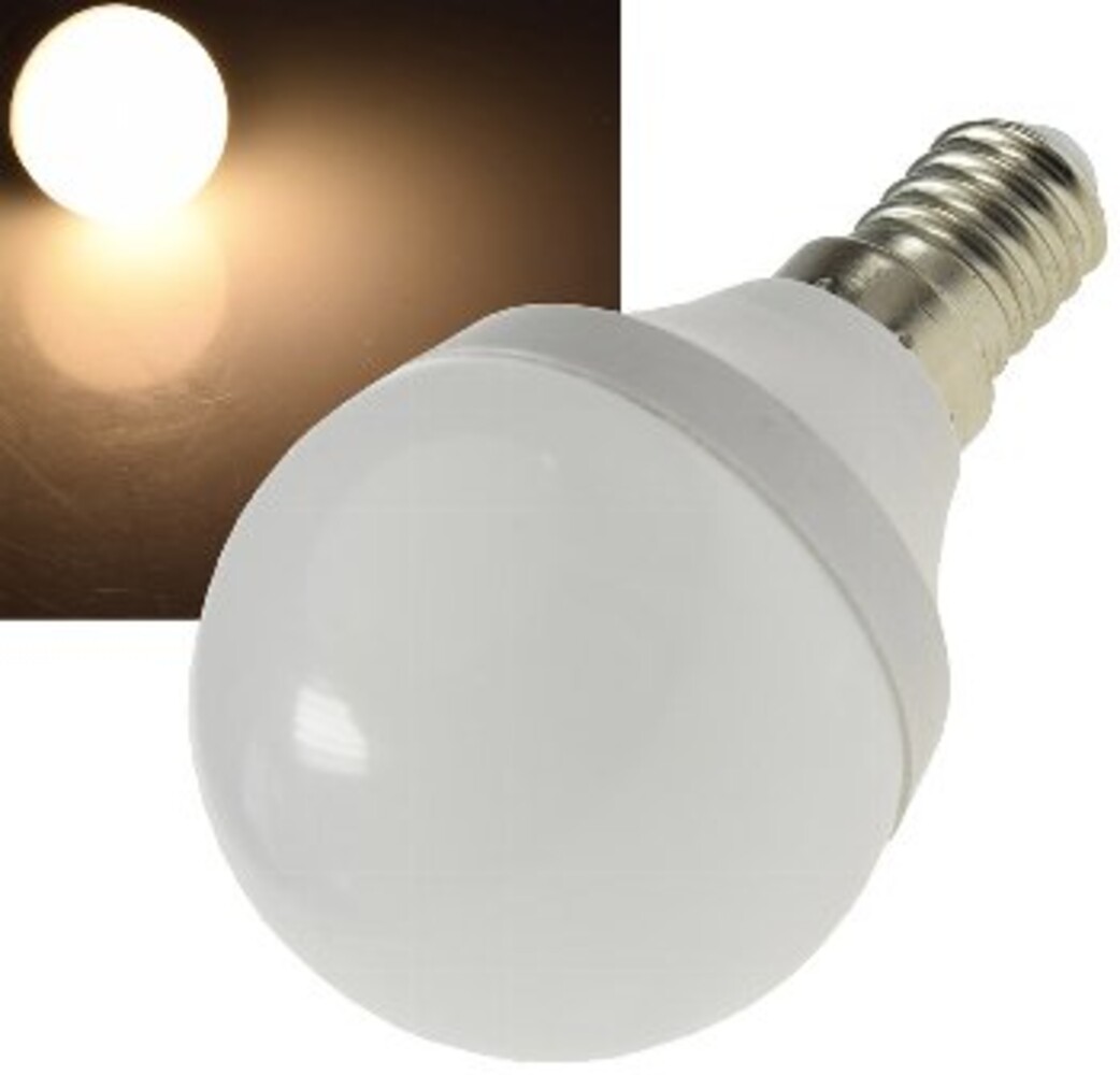 Beeindruckendes Bild der warmweißen LED Tropfenlampe von ChiliTec, einzigartige Lichtstärke und hervorragende Energieeffizienz