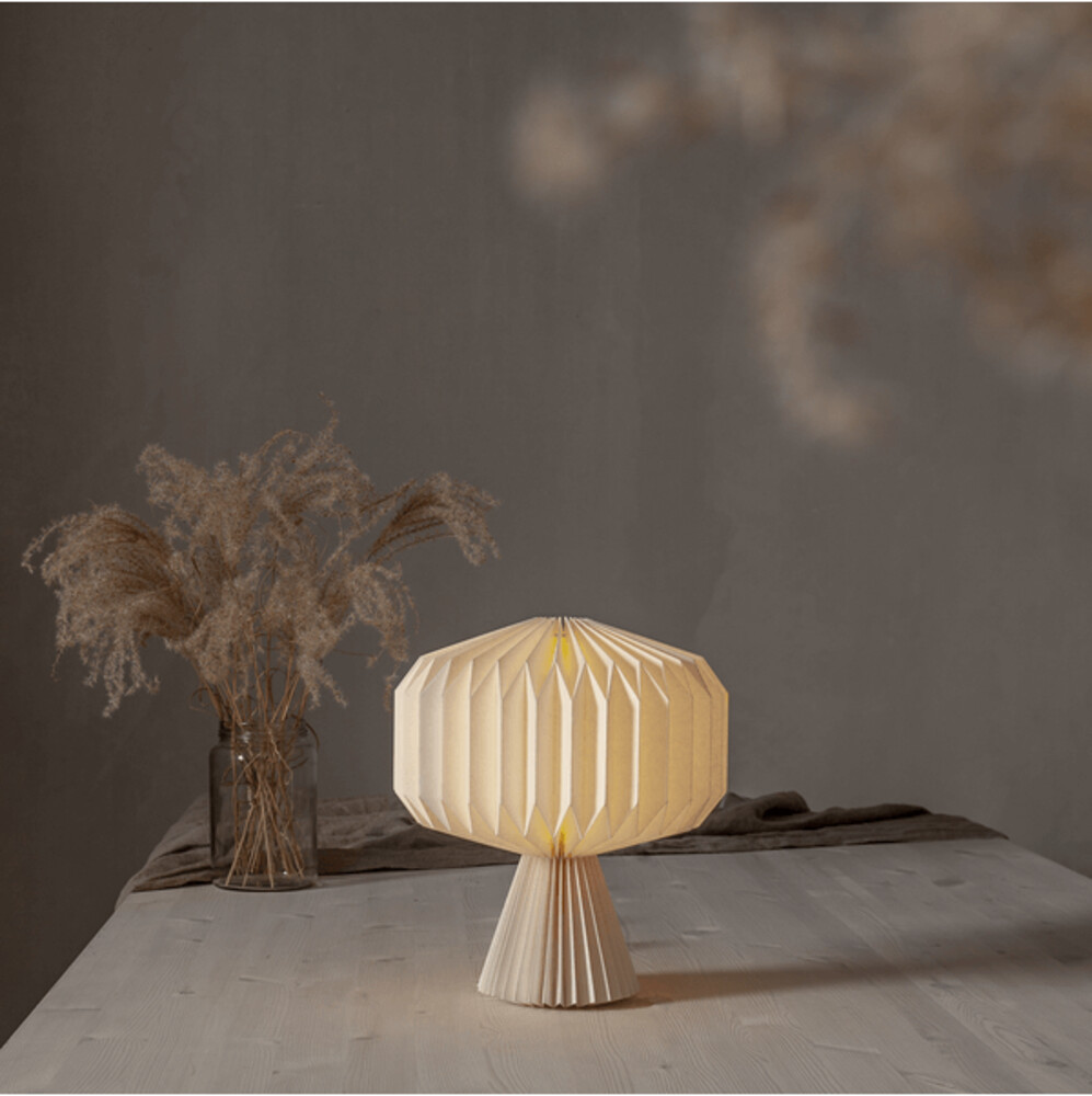 Schöne, kunstvoll gefaltete Tischdekoration Honeycomb von Star Trading ohne Leuchtmittel