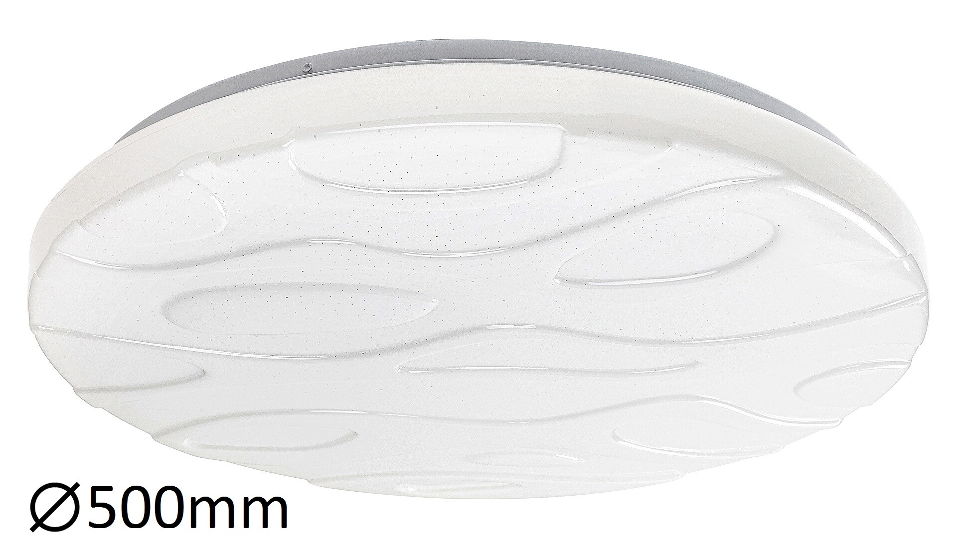 Deckenleuchte Mason 1508, 50W, 4500lm, Metall, weiß, rund, dimmbar, ø500mm