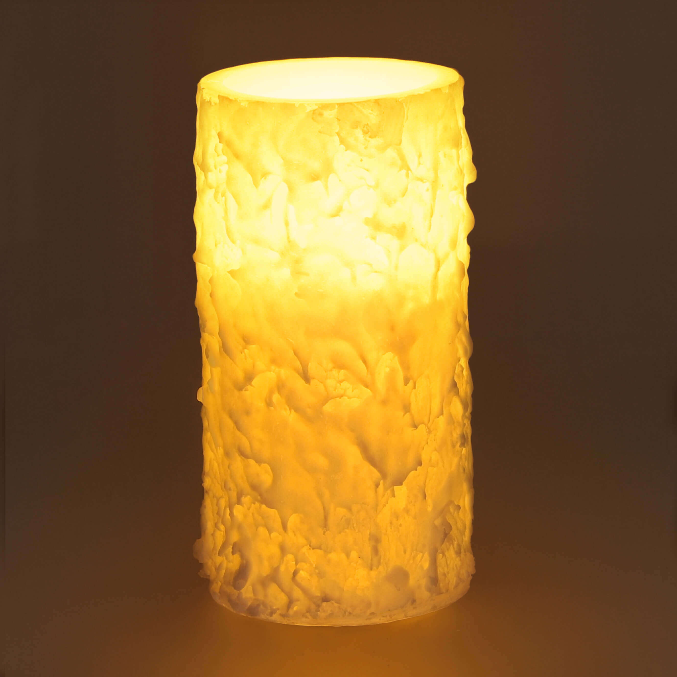 LED Kerze Schneeoptik "Elara" 15cm