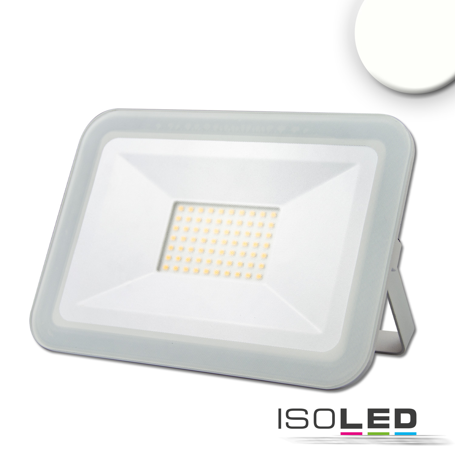 ISOLED 115111 LED Fluter Pad 50W, weiss, 4000K 100cm Kabel