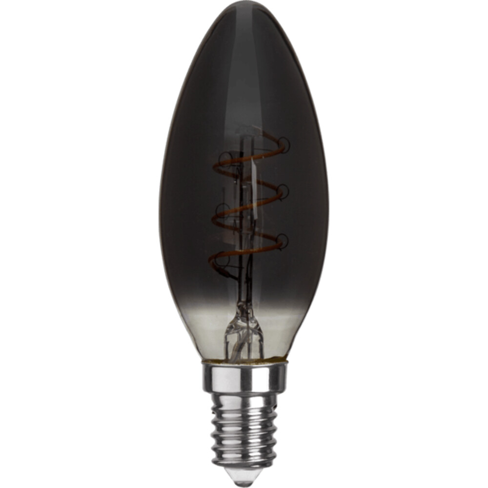 Dekoratives LED-Leuchtmittel von Star Trading im geschmackvollen Rauchglas Design, ideal zur stimmungsvollen Beleuchtung