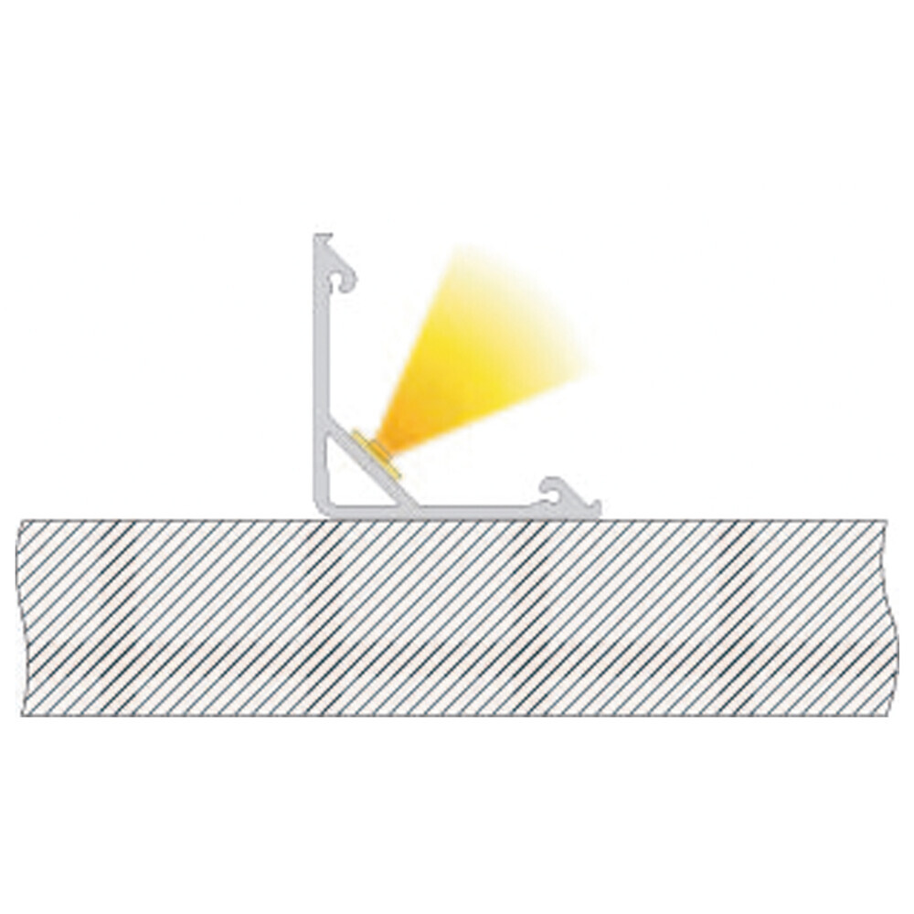 Elegantes silber mattes LED-Profil von Deko-Light