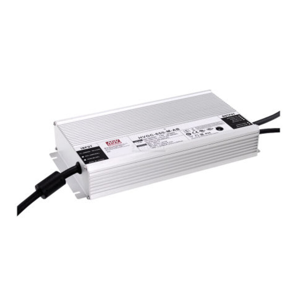 Hochgradig effizientes und widerstandsfähiges LED-Installationsnetzteil der Marke MEANWELL aus der HVGC-650 Serie