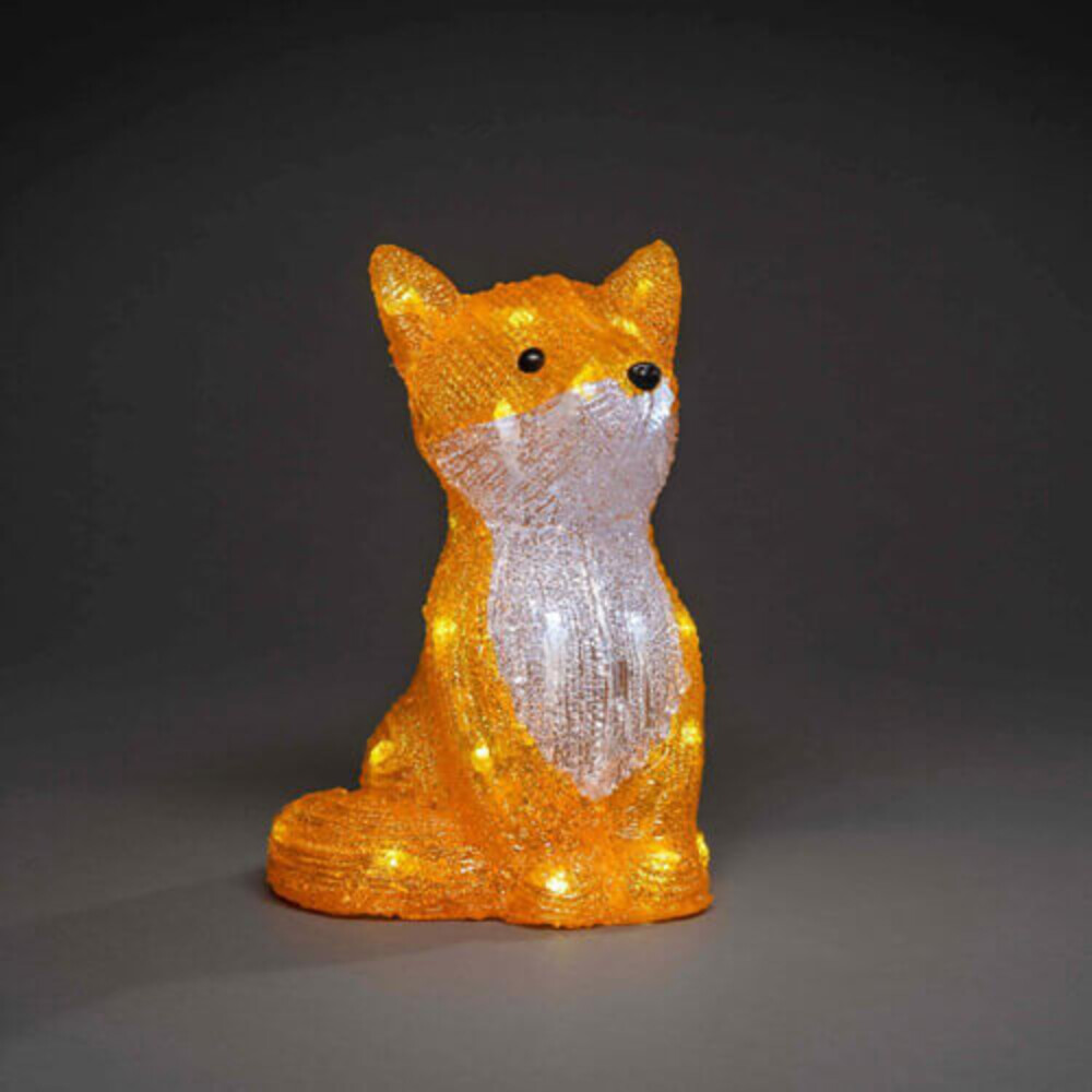 Hübscher LED Acryl Fuchs Leuchtfiguren von Konstsmide