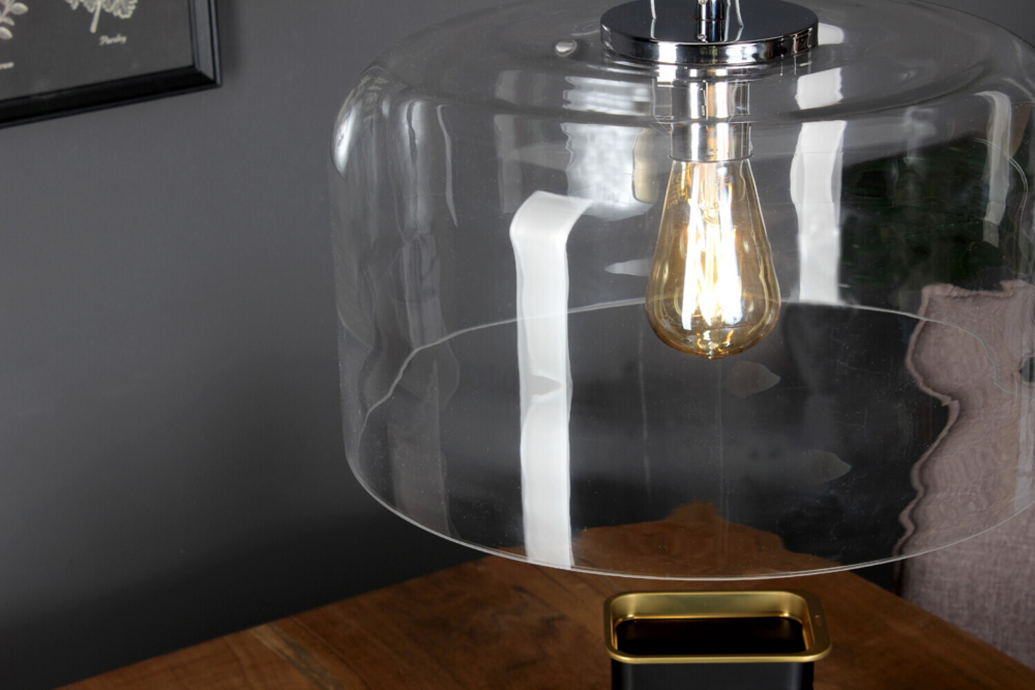Edle ECO-LIGHT Pendelleuchte mit transparentem Glas in eleganter Gestaltung