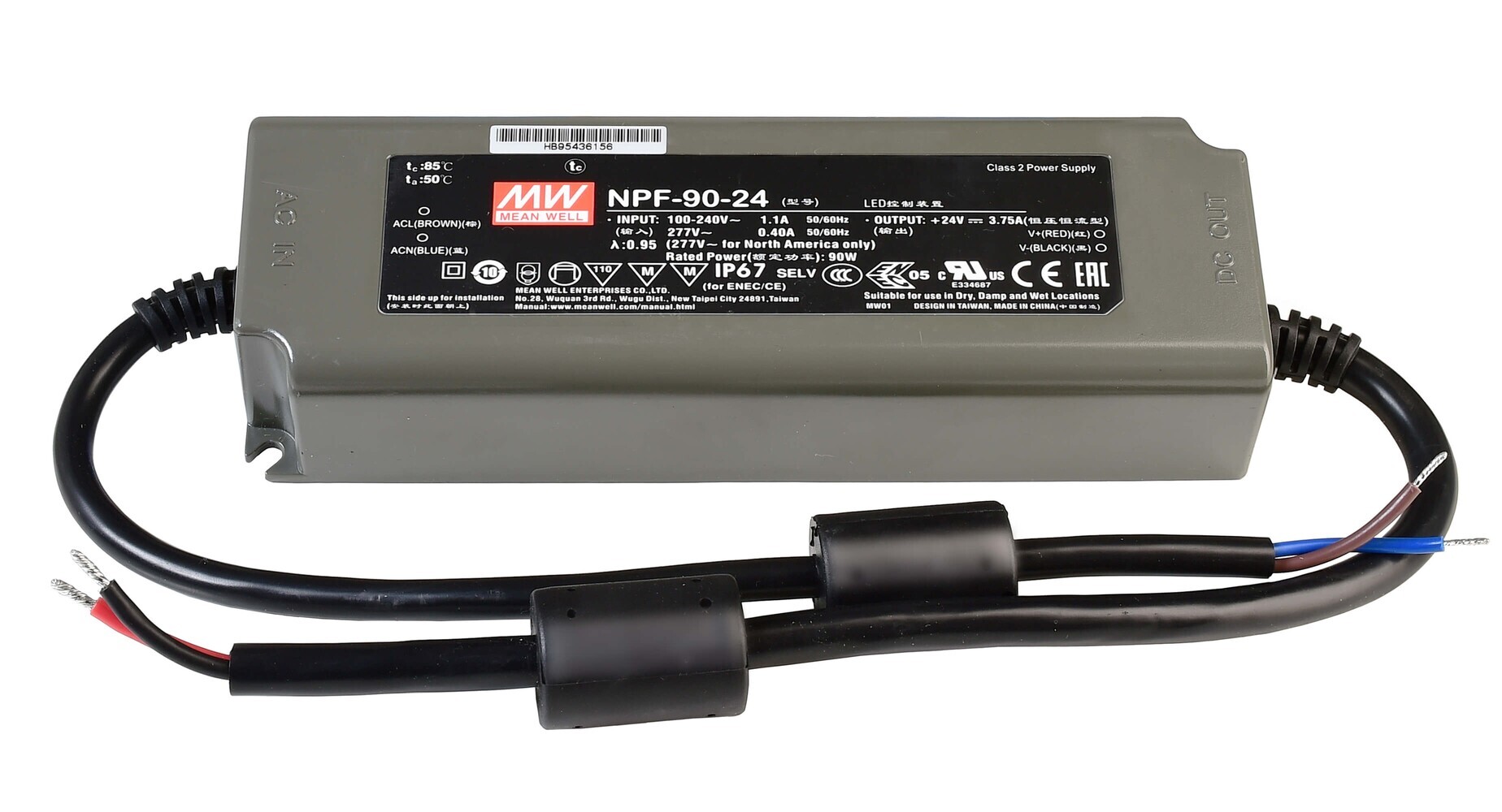 Hochwertiges LED Netzteil von MEANWELL, konstante Spannung, optimal für 404V DC, 3750 mA