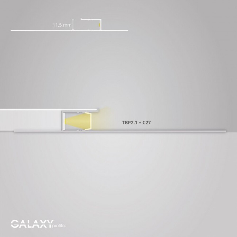 Hochwertiges LED-Profil in stilvollem Design von GALAXY profiles