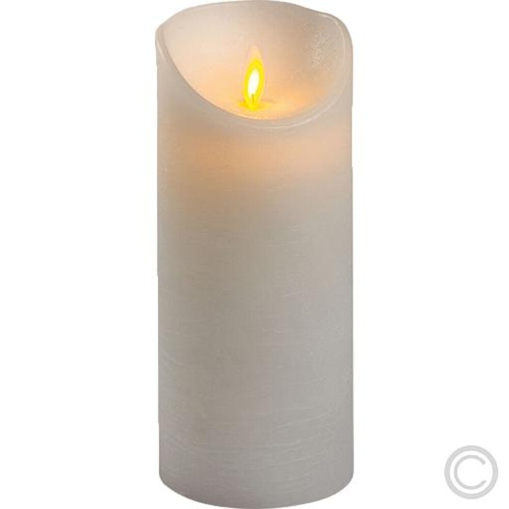 Stilvolle weiße LED Kerze von Lotti mit 18cm Höhe