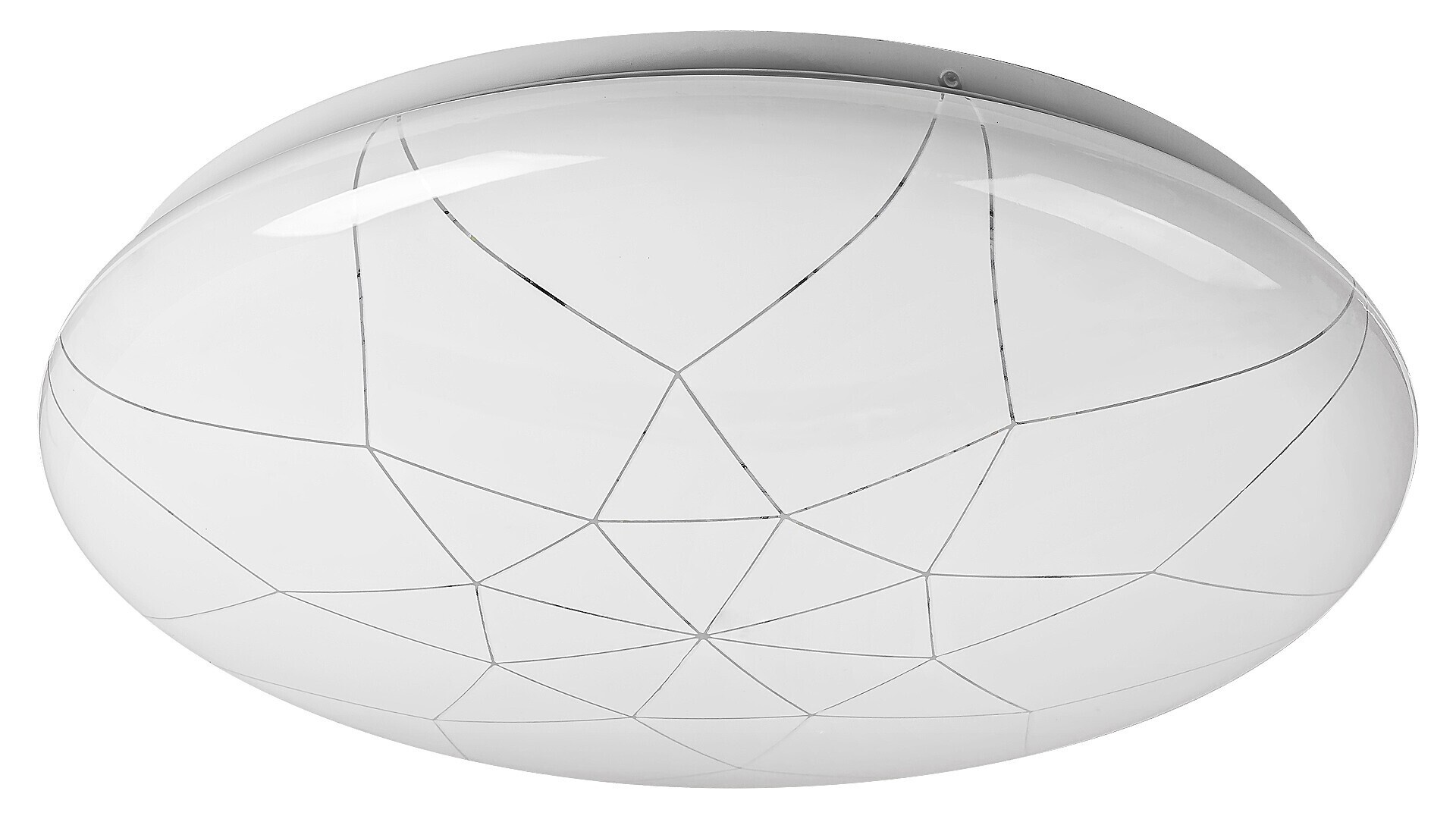 LED-Leuchtmittel Damien 5540, 24W, 1920lm, Metall, weiß, Modern, ø390mm