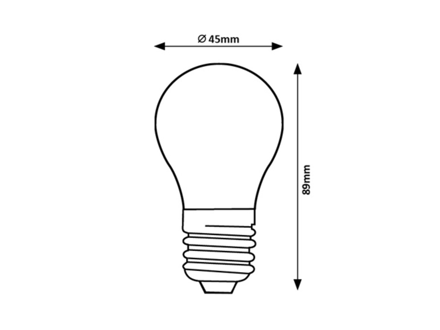 LED-Leuchtmittel 79054, E27, 8W, 4000K, 1000lm, Kunststoff, weiß, neutralweiß, ø45mm