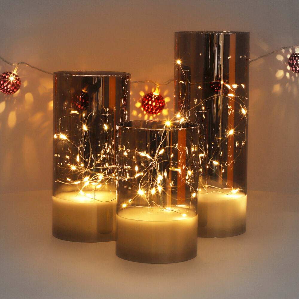 LED Kerzen Set von LED Universum, stilvolle Dekorationskerzen für eine gemütliche Atmosphäre