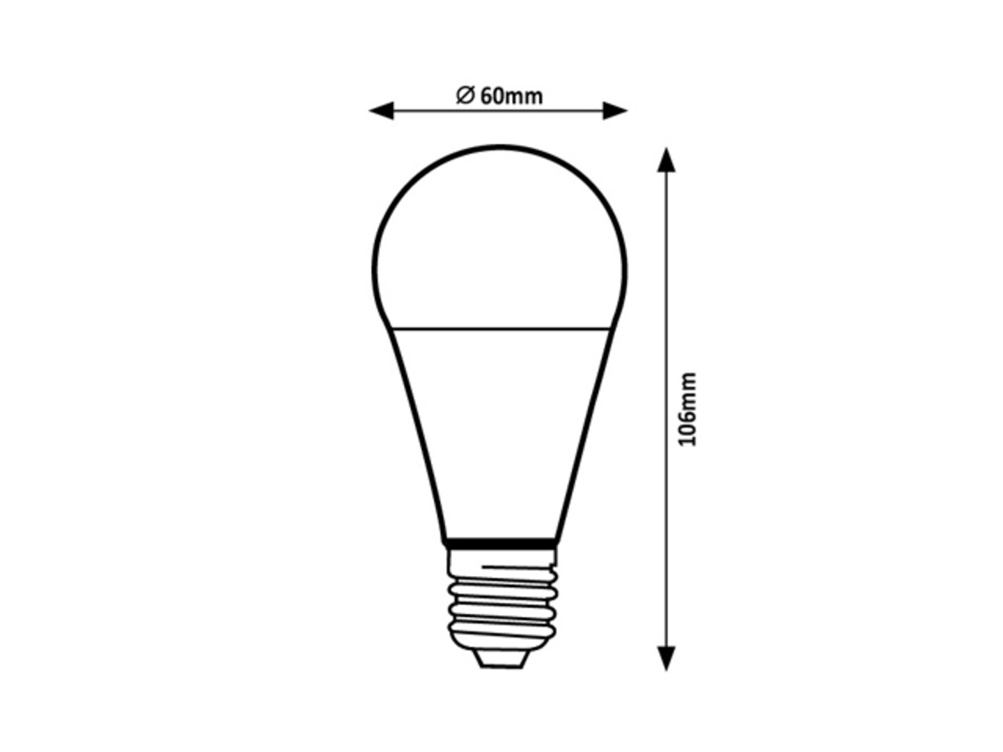 LED-Leuchtmittel 79037, E27, 9W, 6500K, 810lm, Kunststoff, weiß, kaltweiß, ø60mm