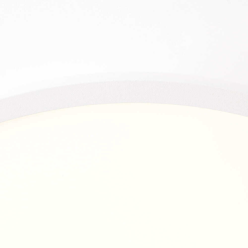 Modernes Brilliant LED Panel in Sand Weiß mit warmweißer Beleuchtung