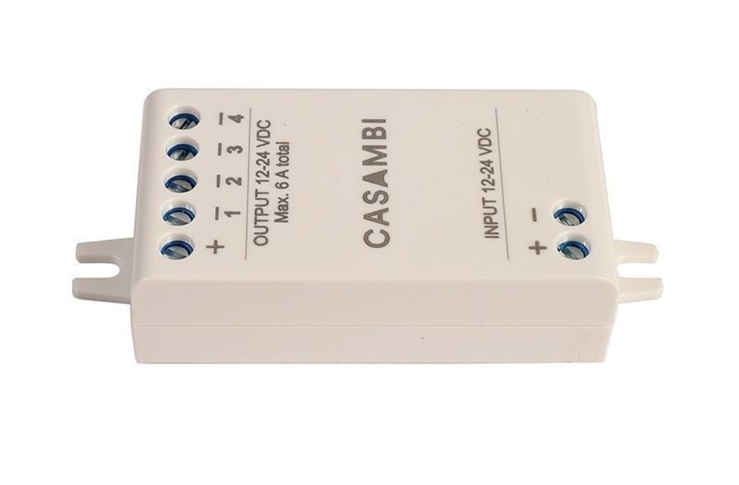 Ein intuitiv bedienbarer und spannungskonstanter Controller der Marke Casambi, der dimmbar ist und mit Bluetooth-Funktion ausgestattet ist.