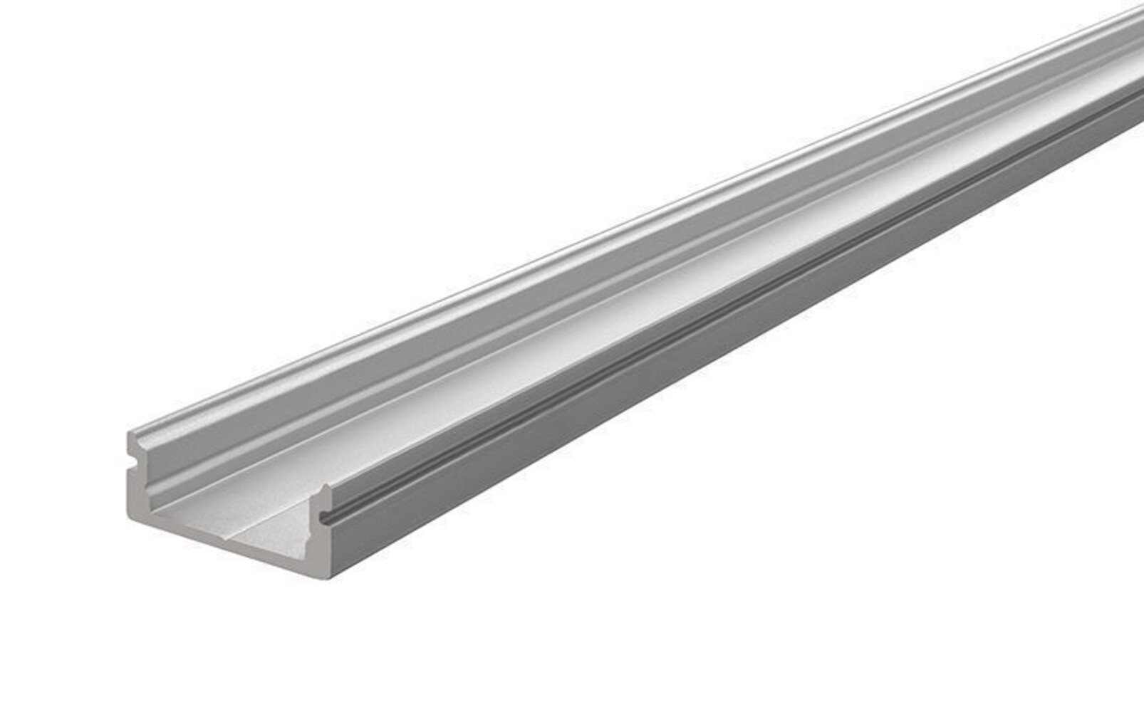 Flache Deko-Light LED Profil in matt Silber Eloxierung für 12-13.3 mm LED Streifen