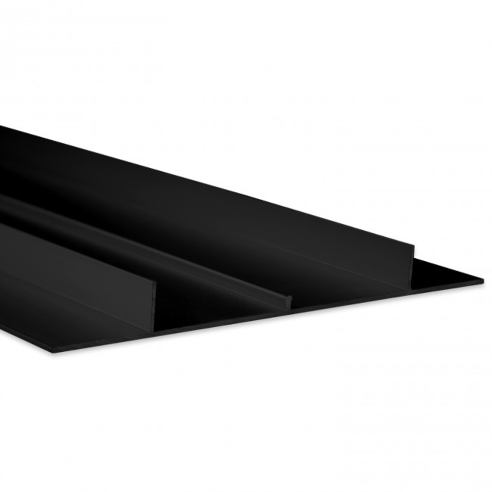 Schwarzes LED Profil von GALAXY profiles in 200 cm