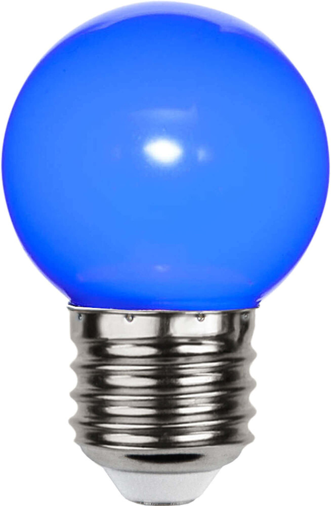 Farbenfrohes blaues LED-Leuchtmittel von Star Trading aus hochwertigem Polycarbonat