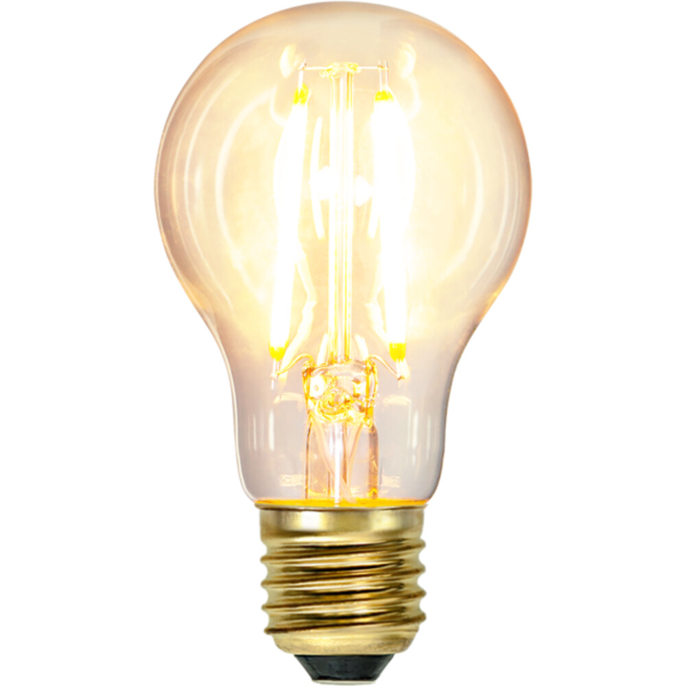 hochwertiges LED-Leuchtmittel von Star Trading mit warmem 2100 K Glow und energieeffizienter A-Technologie