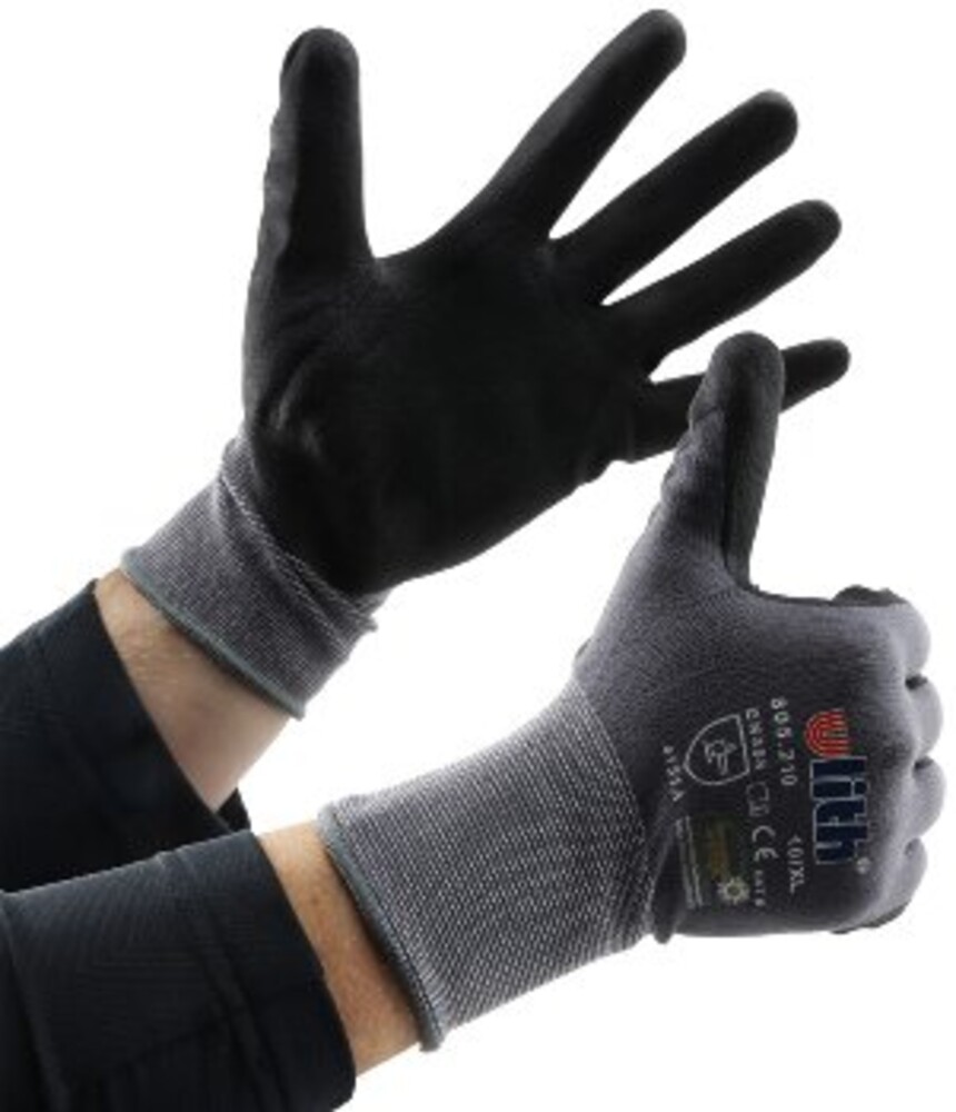 Ökotex-zertifizierte professionelle Arbeits-Handschuhe von ChiliTec mit robuster Kautschuk-Beschichtung in überzeugender Größe 11