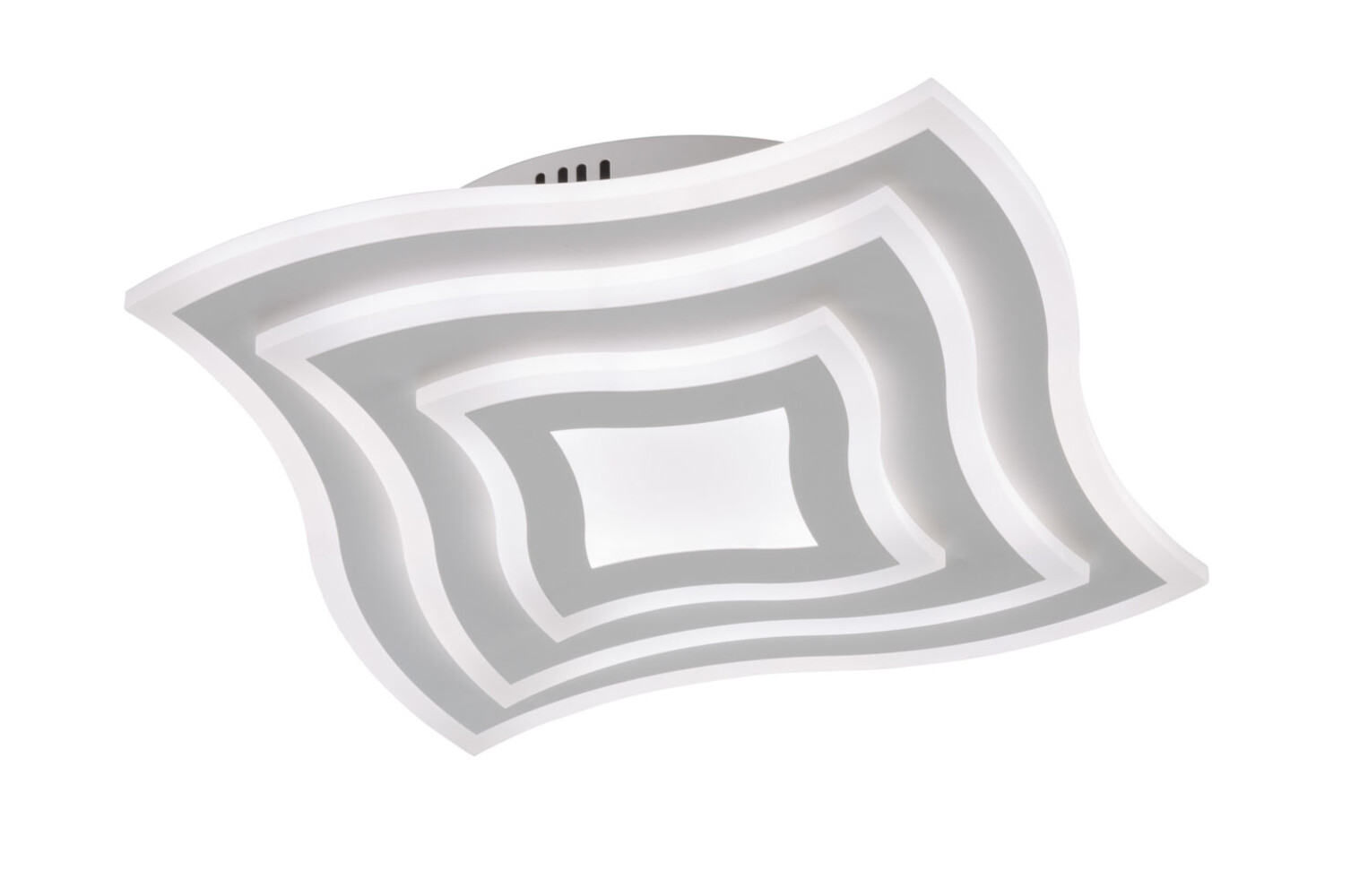 Stylische weiße LED Deckenleuchte von Fischer & Honsel mit dimmbarer Funktion