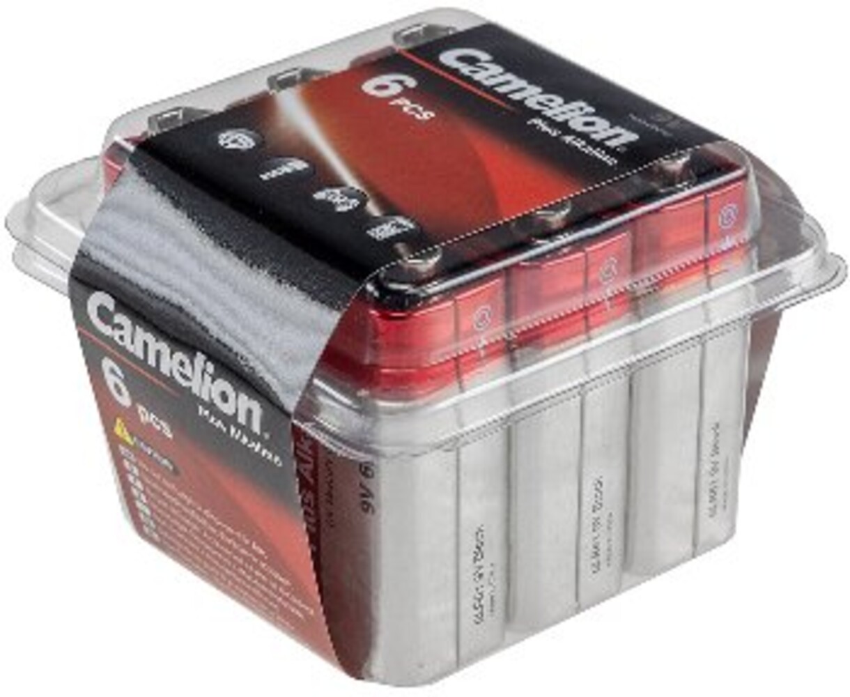 Sorgfältig verpackte Block-Batterien von der Marke ChiliTec in einer praktischen Haushaltsbox