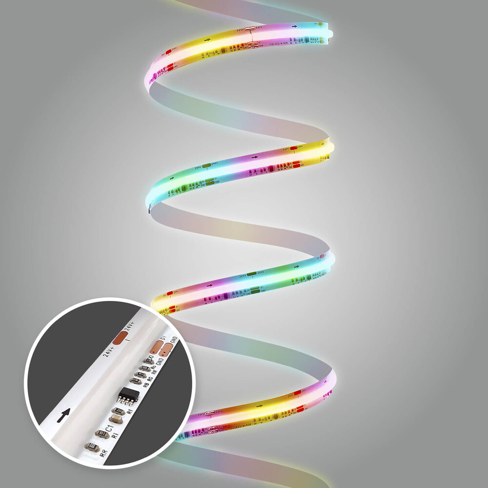 Premium digitaler RGB COB Streifen von LED Universum beleuchtet hervorragend und strahlt in verschiedenen Farben