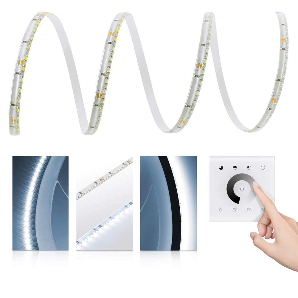 Premium LED-Streifen von LED Universum in kaltem Weiß mit intelligenter Haussteuerung