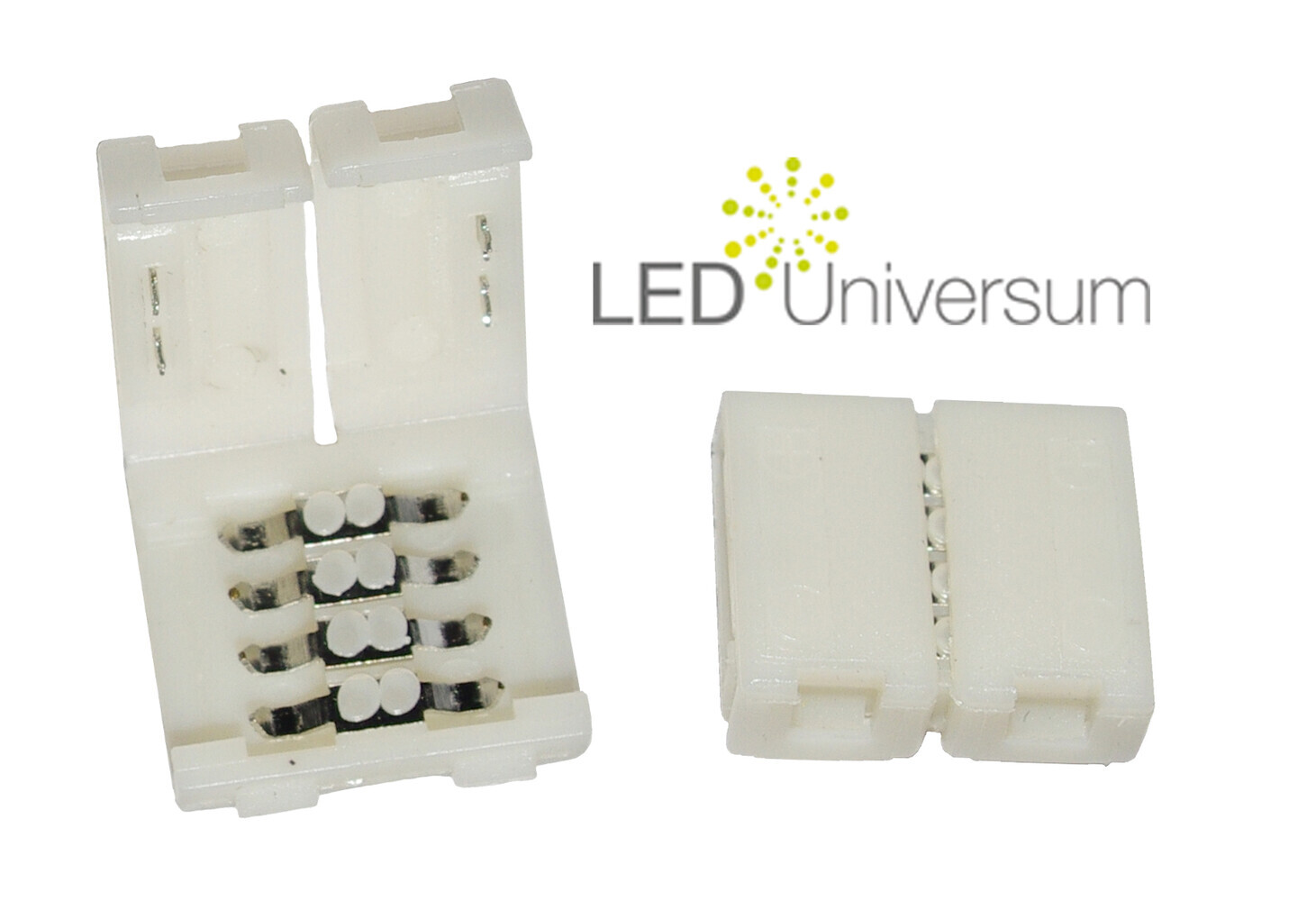 LED Universum 4-pol Verbinder mit Klippbefestigung Schnellverbinder für RGB LED Streifen von LED Universum