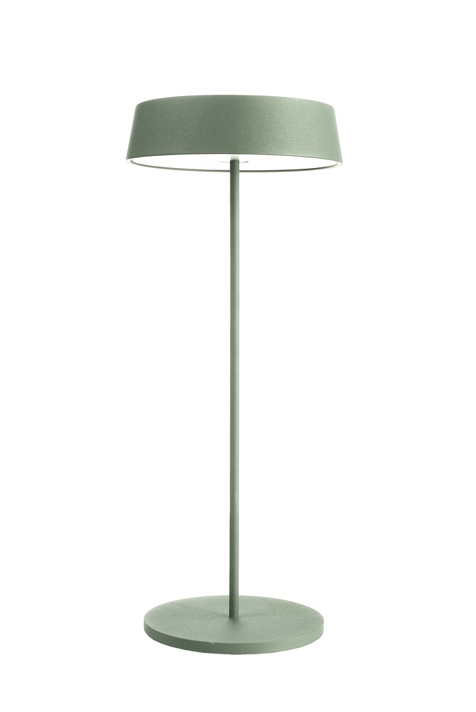 Stilvolle grüne Tischleuchte von Deko-Light mit Standfuß und einzigartigem Design.