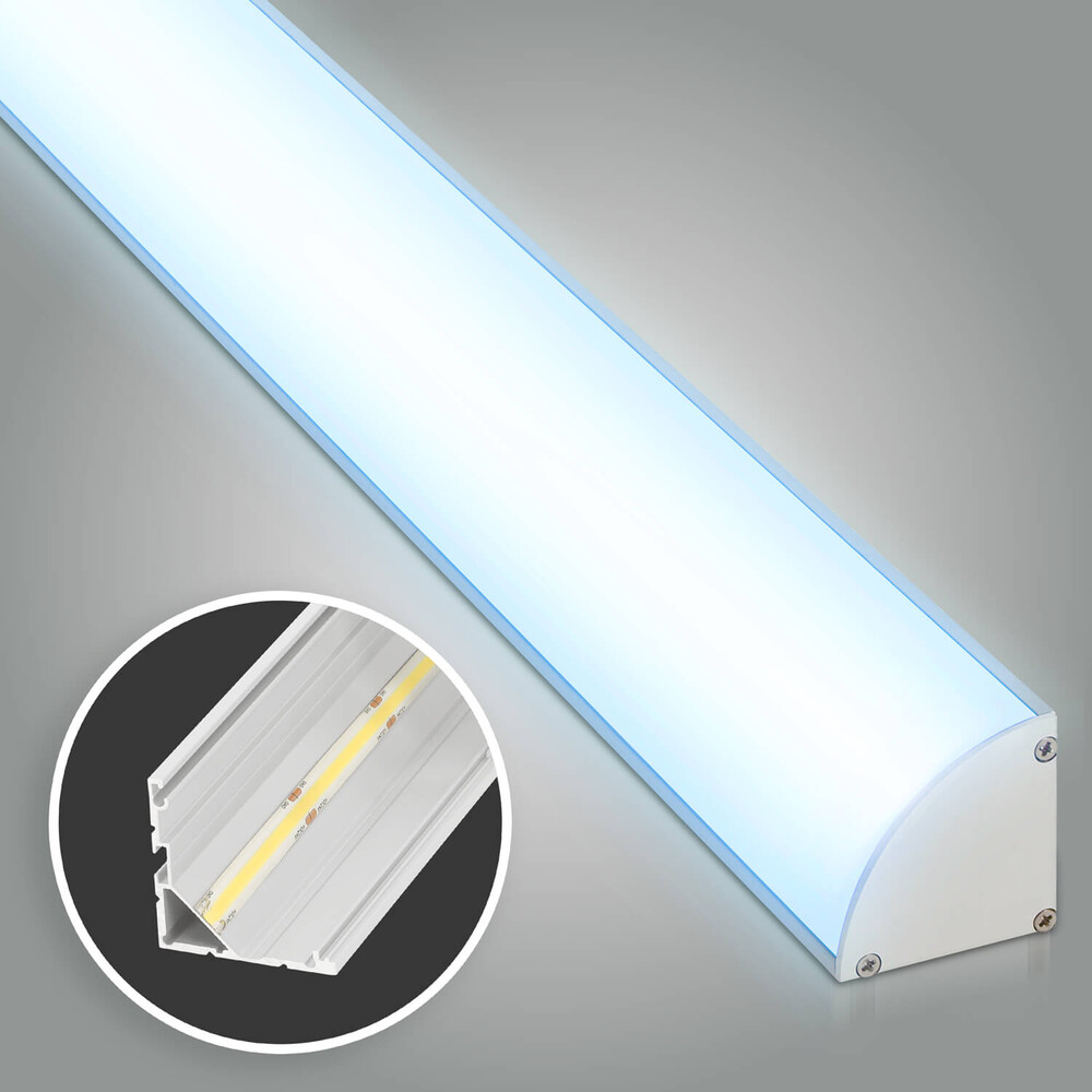 Hochwertige silberne LED Leiste von LED Universum in Premium Qualität