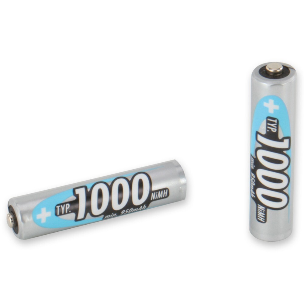 Hochwertige AAA Batterien von Ansmann, kompakt verpackt in einem 4er Blister