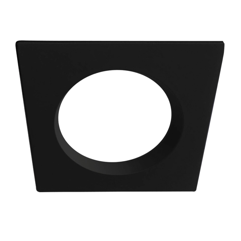 Schwarze, quadratische Aluminium-Abdeckung für Einbaustrahler von Isoled